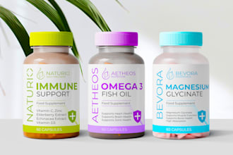 do product label design, label design and supplement label design