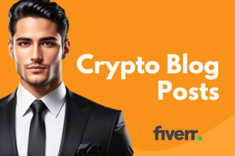write blockchain or crypto article writing or SEO blog post