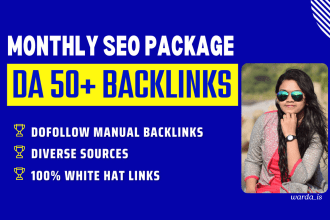 rank keywords with complete monthly off page seo package, fast google index