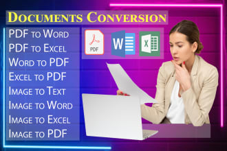 convert PDF to word or excel