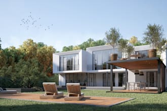 do realistic 3d exterior rendering