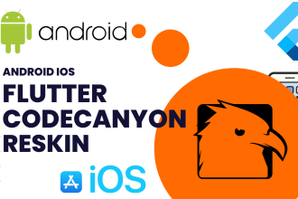 reskin any flutter android, ios codecanyon app