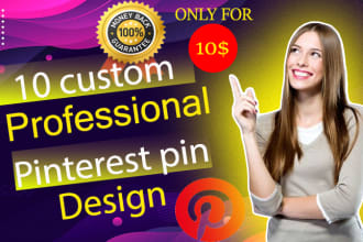 design custom professional pinterest pin design