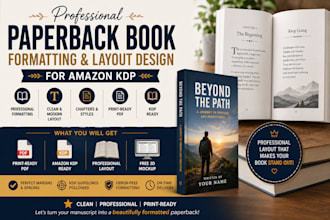do book formatting and layout design for amazon kdp
