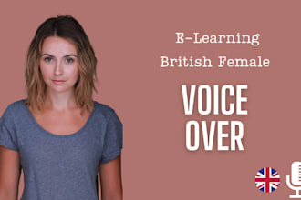 record your british female elearning voice over