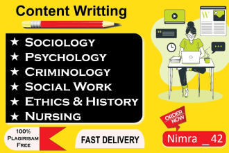 write sociology, psychology, social work, nursing, and public health content