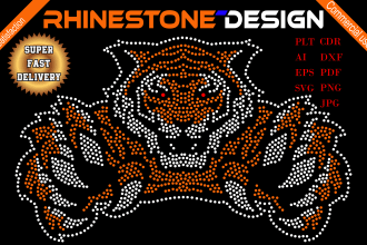 do rhinestone template design