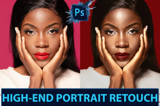do photo editing and retouching portrait photos in photoshop