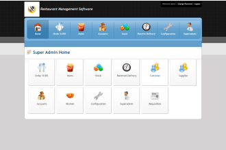 develop restaurant management software with advanced features