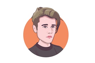 draw cartoon avatar potrait from your picture for your profile