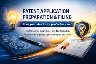prepare and file a patent application for your  invention