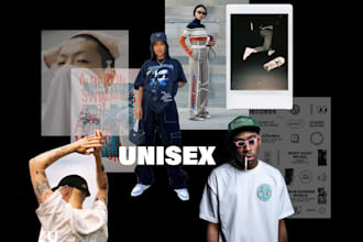 create a creative professional fashion moodboard for you