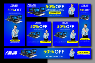 design social media post creative web banner static banner