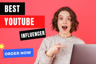 do youtube influencer research and provide email lists for influencer marketing