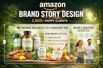 design a professional amazon brand story to build trust and drive sales
