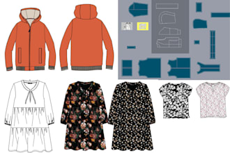 make clothing pattern for garment sewing