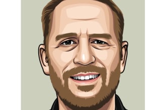 draw cartoon vector portrait from your face