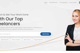 create a freelance services marketplace website