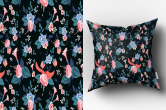 repeat, seamless, textile, fabric, floral pattern design