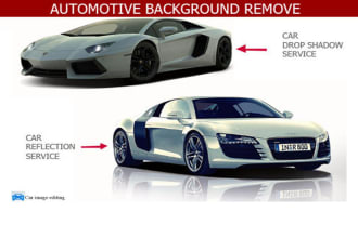 do automotive car photo editing and background removal
