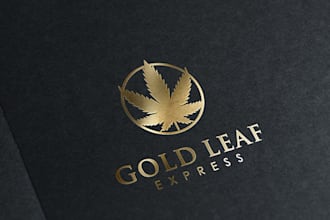 design hemp, cbd oil, cannabis logo