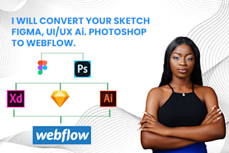 convert uiux adobe xd photoshop, sketch figma to webflow webflow website