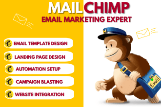 do mailchimp automation email template newsletter campaign landing page design