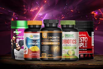 assist supplement label design, jar, cbd label, 3d mockup