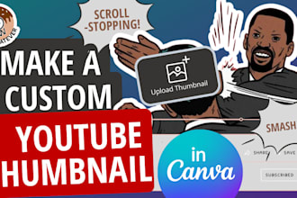make you a click worthy youtube thumbnail for 5 dollars