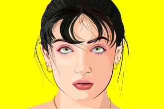 draw awesome cartoon portrait vector art people illustration avatar caricature