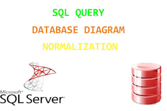write sql queries, create erd, normalization