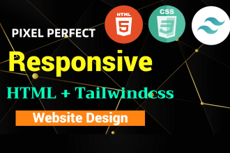 convert psd to HTML, figma to HTML, xd to HTML and tailwind css