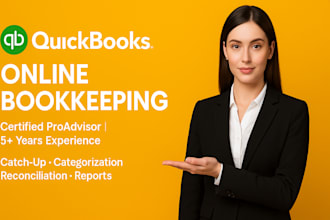 do bookkeeping using quickbooks online