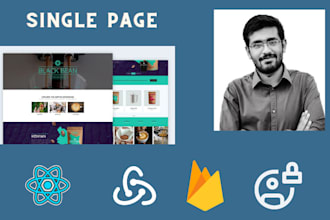 develop single page application site with react js