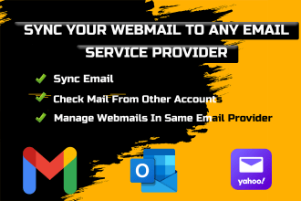 sync your cpanel webmail to gmail, ms outlook and yahoomail