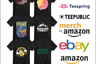 do design for merch by amazon tshirt