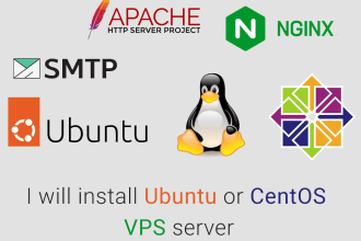 install debian ubuntu or centos vps server