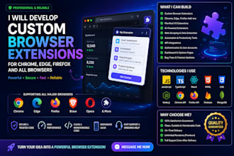 build professional chrome and browser extensions for your business