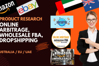 do product research for amazon online arbitrage and dropshipping australia