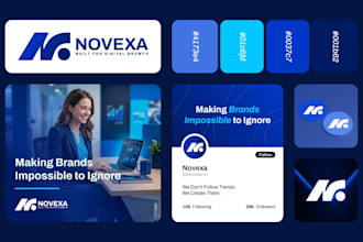design a modern brand identity and custom logo design