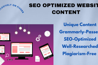 write engaging SEO website content for you