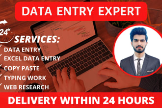 do web research, copy paste and data entry in 24 hours