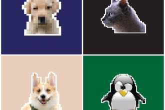make any image in pixel art and 8 bit design