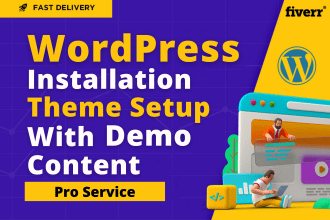 wordpress installation and demo upload, themeforest wordpress theme installation