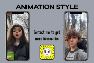 create animation and anime style lens and filter for snap