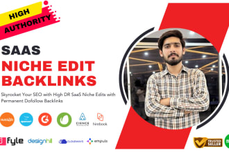 provide premium high DR saas niche edit backlinks