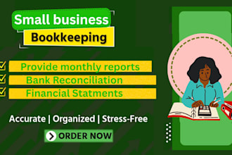 do monthly bookkeeping for your small business