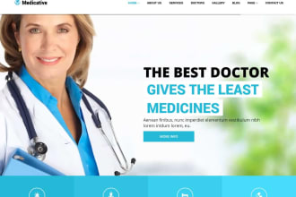 design medical and healthcare website with appointment system
