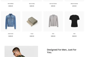 design shopify fashion store or shopify clothing website