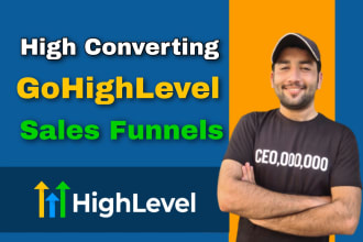 build go high level sales funnel and websites on gohighlevel